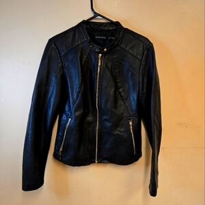 Black Faux Leather Jacket